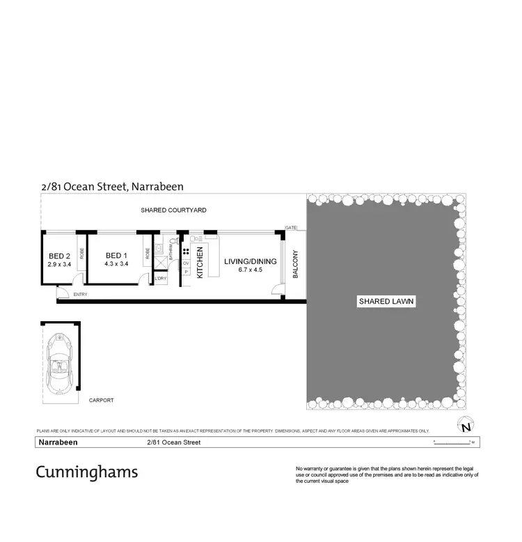 Floorplan of Homely unit listing, 2/81 Ocean Street, Narrabeen NSW 2101