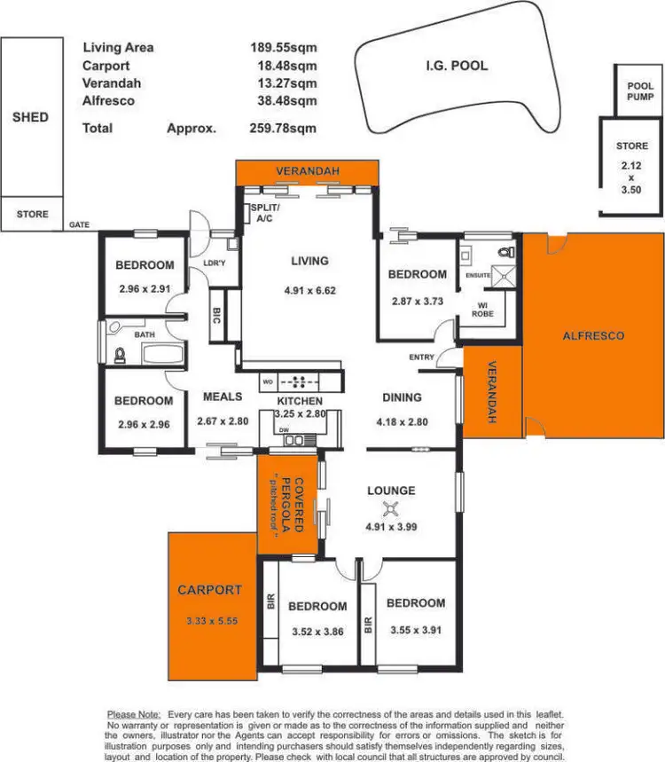 Floorplan of Homely house listing, 22 Dunn Road, Highbury SA 5089