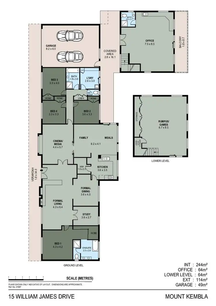 Floorplan of Homely house listing, 15 William James Drive, Mount Kembla NSW 2526