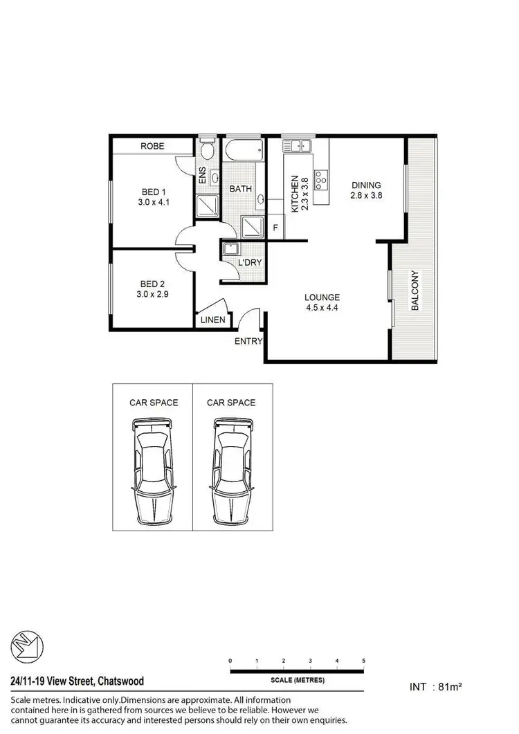 Floorplan of Homely unit listing, 24/11-19 View Street, Chatswood NSW 2067