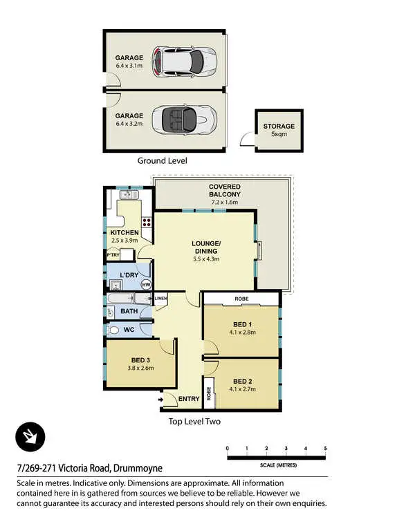 Floorplan of Homely apartment listing, Unit 7/269-271 Victoria Road, Drummoyne NSW 2047