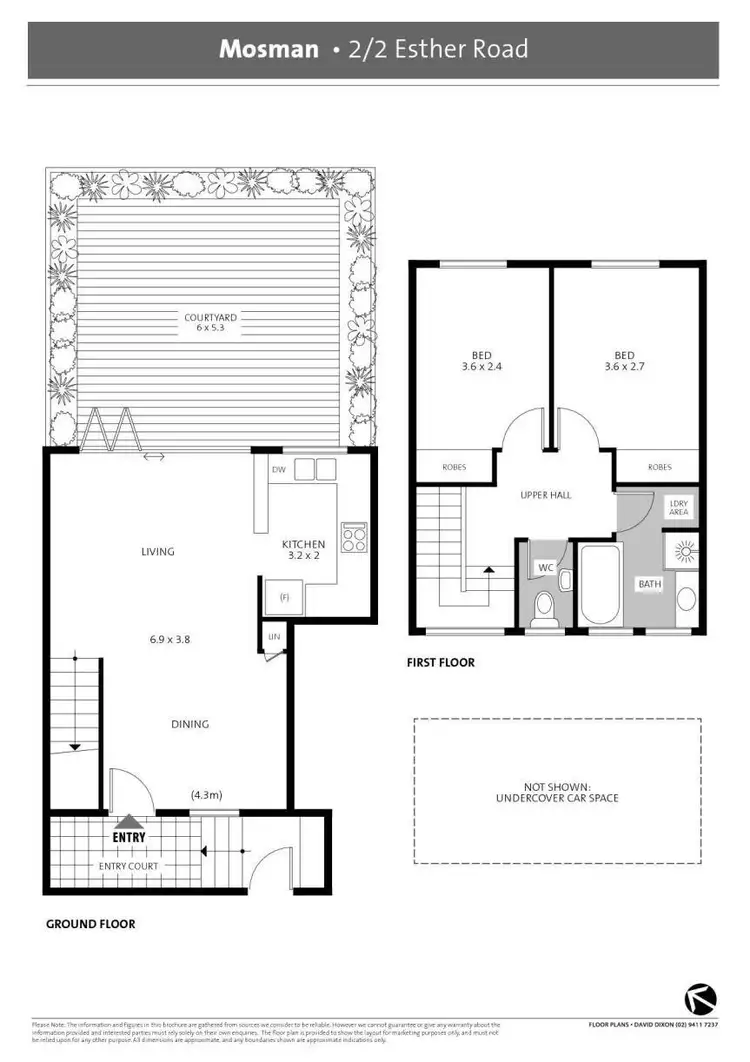 Floorplan of Homely apartment listing, 2/2 Esther Road, Mosman NSW 2088