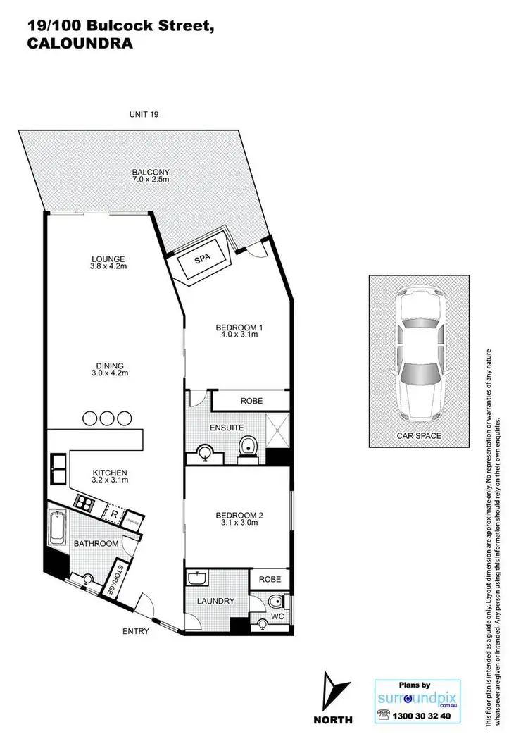 Floorplan of Homely unit listing, Address available on request
