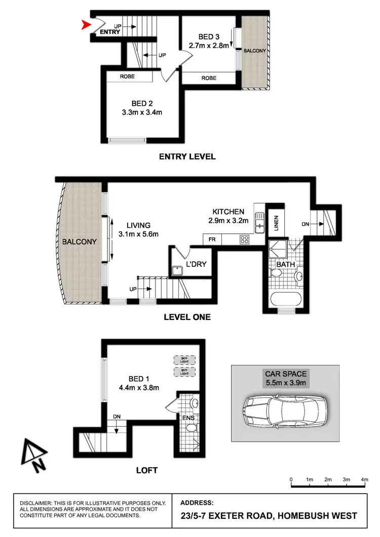 Floorplan of Homely apartment listing, 23/5 Exeter Road, Homebush West NSW 2140