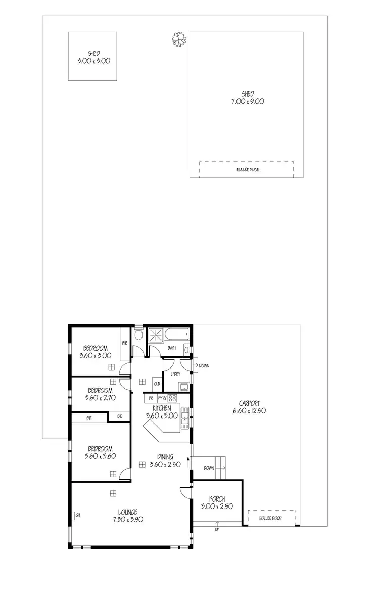 Floorplan of Homely house listing, 7 Dienelt Drive, Para Hills West SA 5096