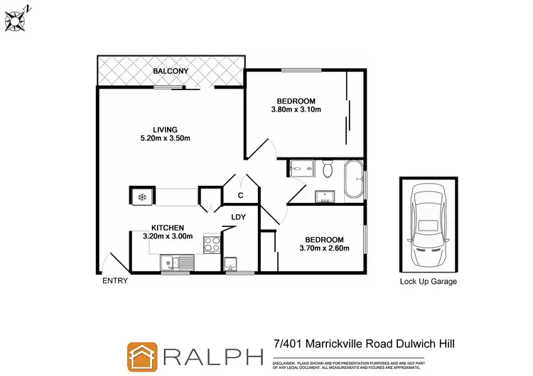 Floorplan of Homely unit listing, 7/401 Marrickville Road, Dulwich Hill NSW 2203