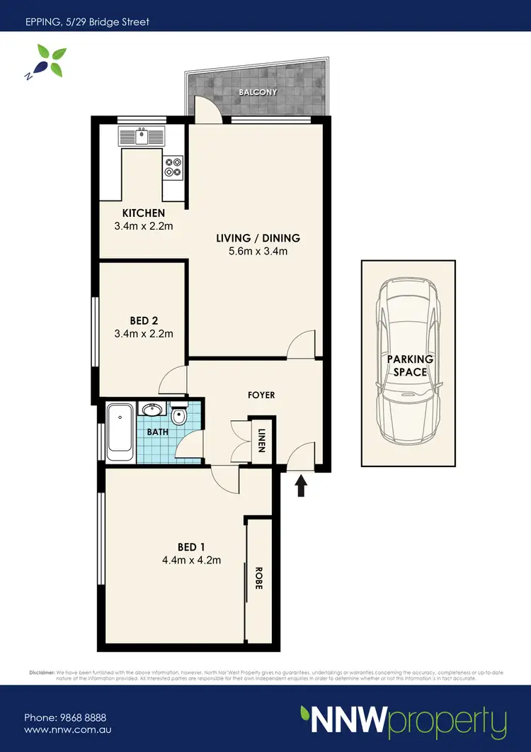 Floorplan of Homely unit listing, 5/29 Bridge Street, Epping NSW 2121