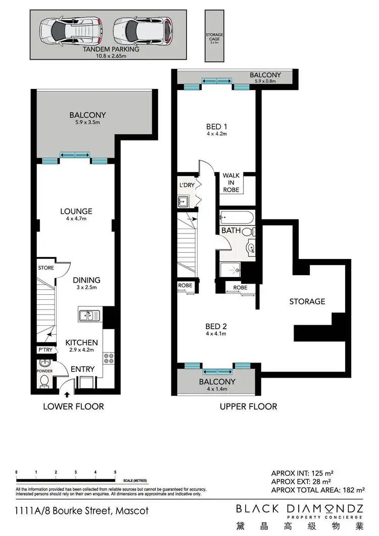 Floorplan of Homely apartment listing, 1111A/8 Bourke Street, Mascot NSW 2020