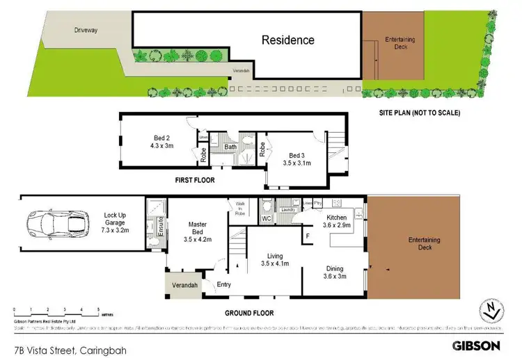 Floorplan of Homely semi-detached listing, 7B Vista Street, Caringbah NSW 2229