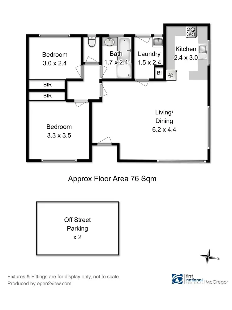 Floorplan of Homely unit listing, 2/10 Ledwell Street, Lutana TAS 7009