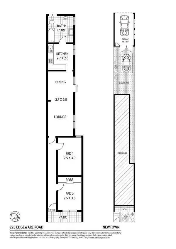 Floorplan of Homely house listing, 228 Edgeware Road, Newtown NSW 2042