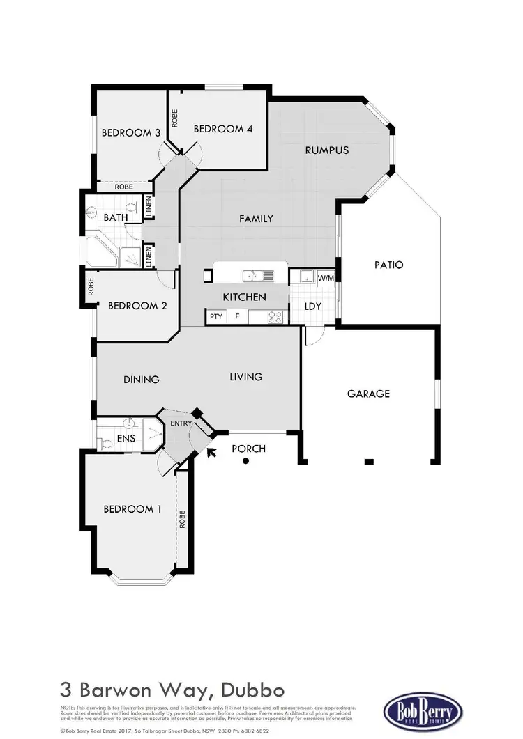 Floorplan of Homely house listing, 3 Barwon Way, Dubbo NSW 2830