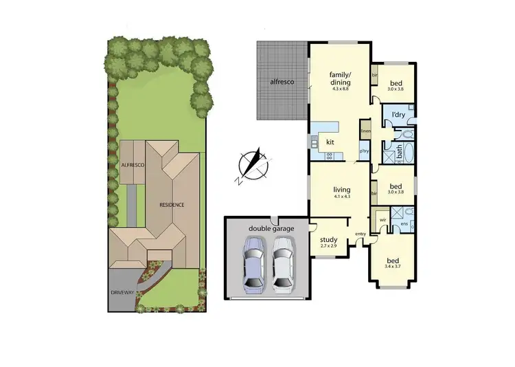 Floorplan of Homely house listing, 154 Racecourse Road North, Pakenham VIC 3810