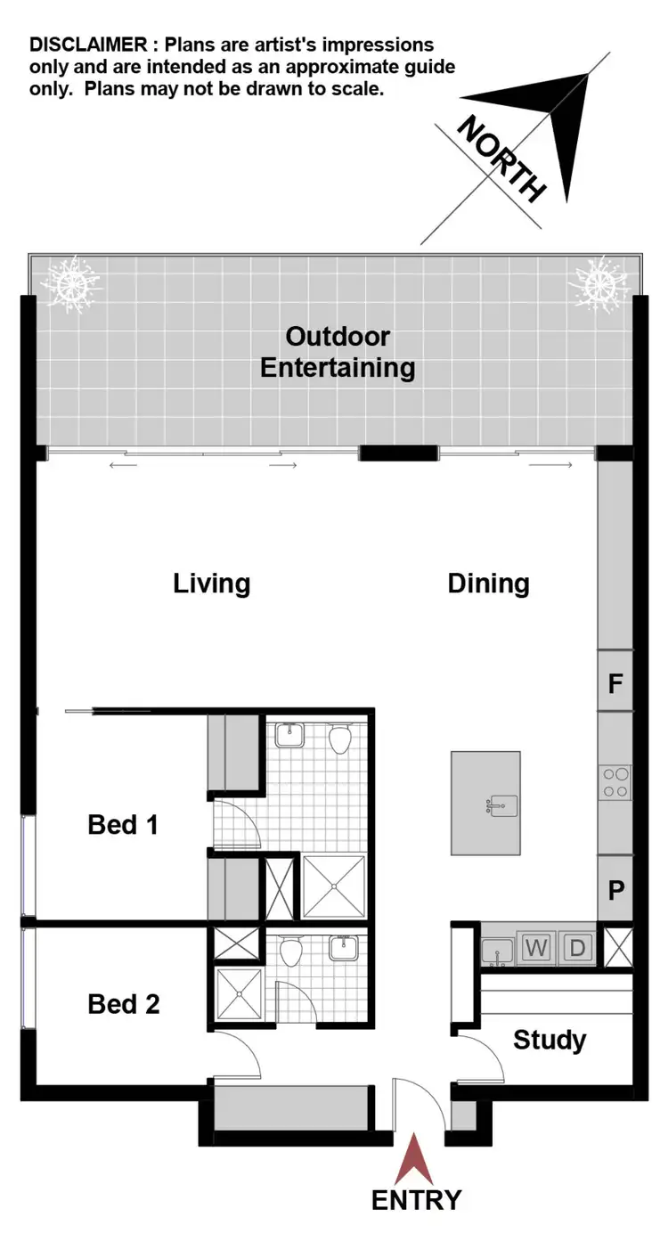 Floorplan of Homely apartment listing, 23/17 Eastlake Parade, Kingston ACT 2604