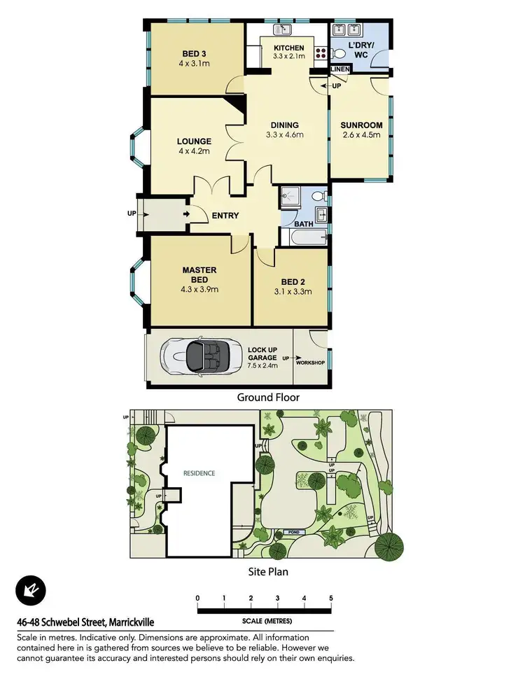 Floorplan of Homely house listing, 46-48 Schwebel Street, Marrickville NSW 2204