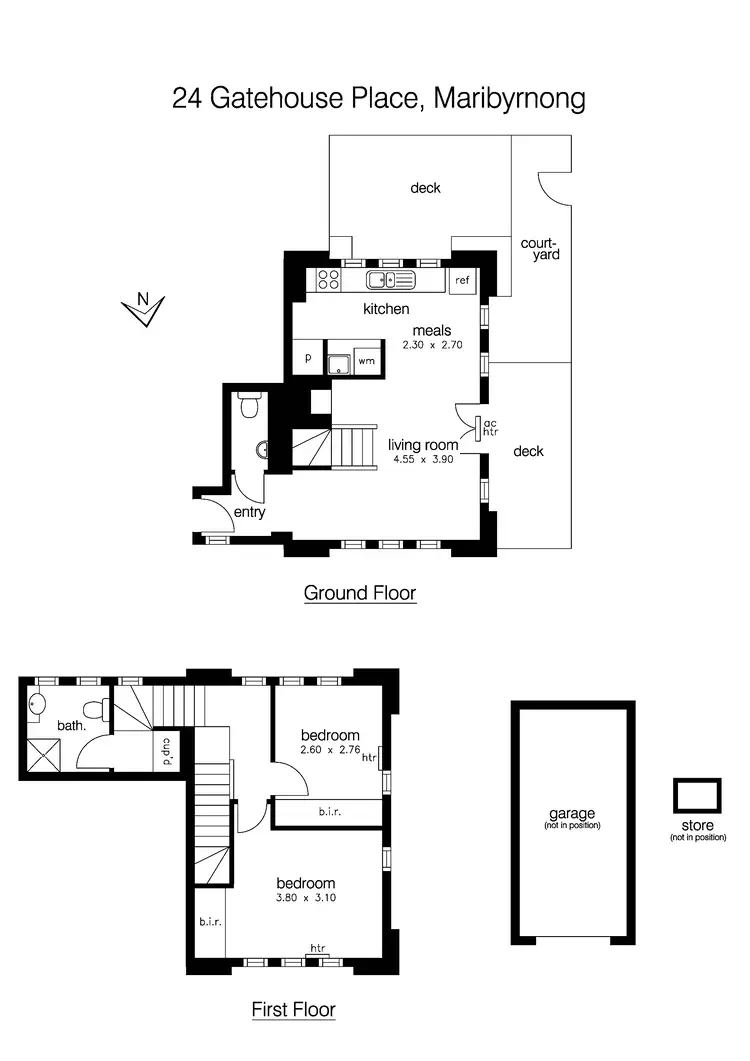 Floorplan of Homely house listing, 24 Gatehouse Place, Maribyrnong VIC 3032