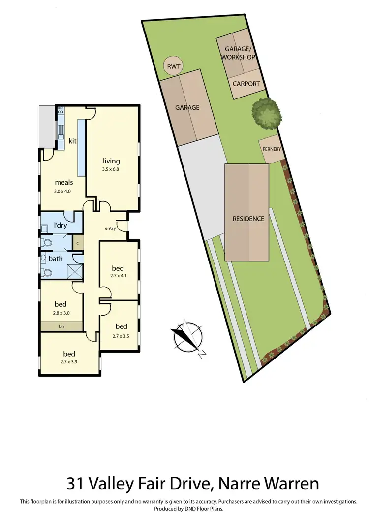 Floorplan of Homely house listing, 31 Valley Fair Drive, Narre Warren VIC 3805