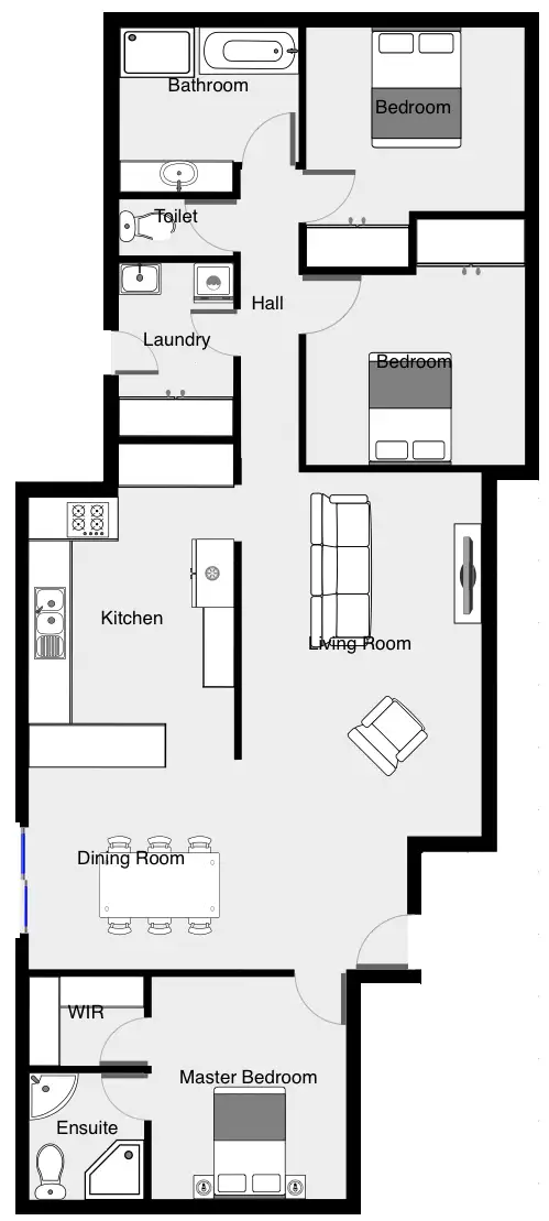 Floorplan of Homely house listing, 5 Tulane Drive, Mildura VIC 3500