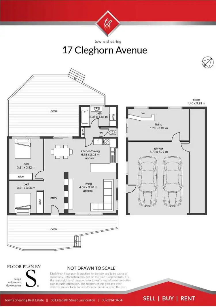 Floorplan of Homely house listing, 17 Cleghorn Avenue, Riverside TAS 7250