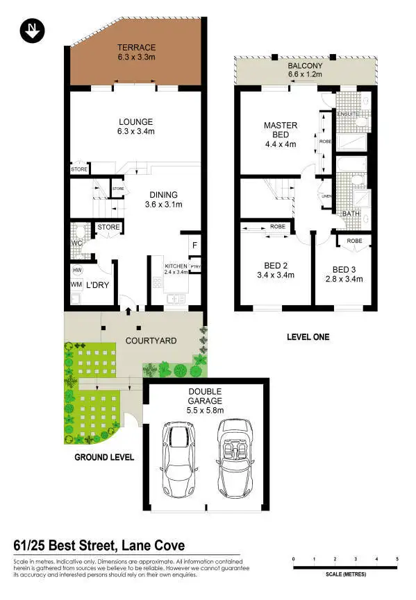 Floorplan of Homely unit listing, 61/25 Best Street, Lane Cove NSW 2066