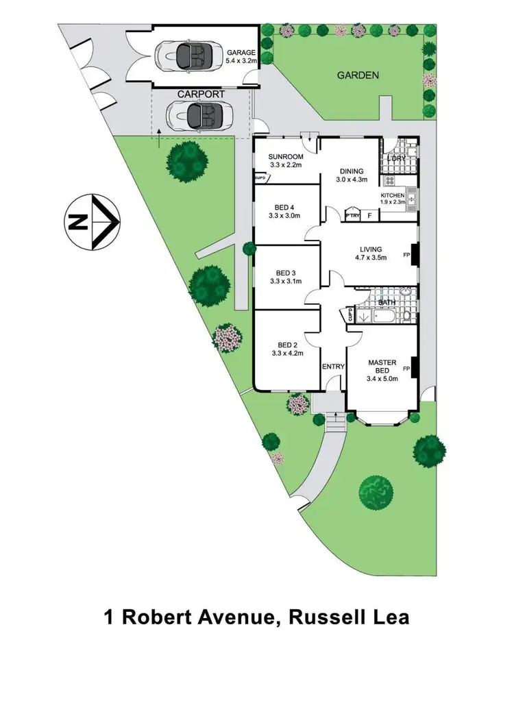 Floorplan of Homely house listing, 1 Robert Avenue, Russell Lea NSW 2046