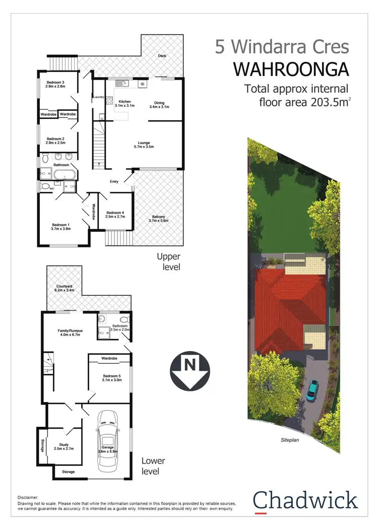 Floorplan of Homely house listing, 5 Windarra Crescent, Wahroonga NSW 2076