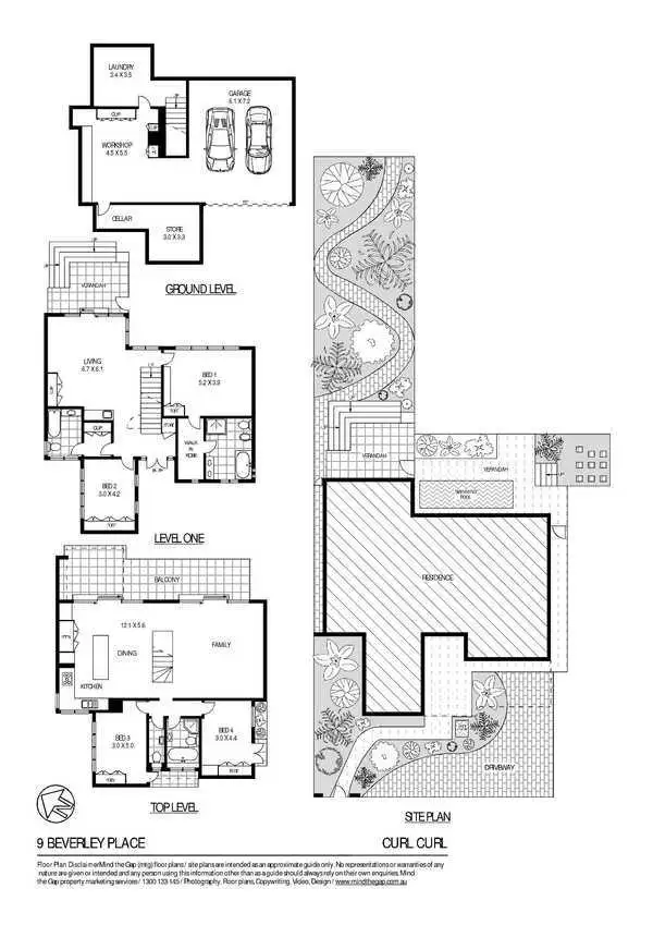 Floorplan of Homely house listing, 9 Beverley Place, Curl Curl NSW 2096