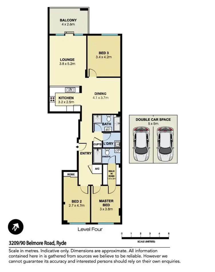 Floorplan of Homely apartment listing, 3209/90 Belmore Street, Ryde NSW 2112