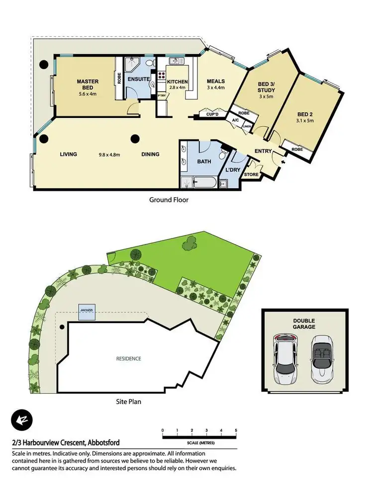 Floorplan of Homely unit listing, 2/3 Harbourview Crescent, Abbotsford NSW 2046