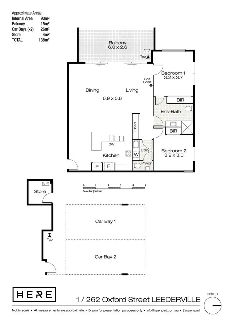 Floorplan of Homely apartment listing, 1/262 Oxford Street, Leederville WA 6007
