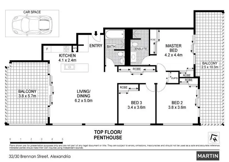Floorplan of Homely apartment listing, 32/30 Brennan Street, Alexandria NSW 2015