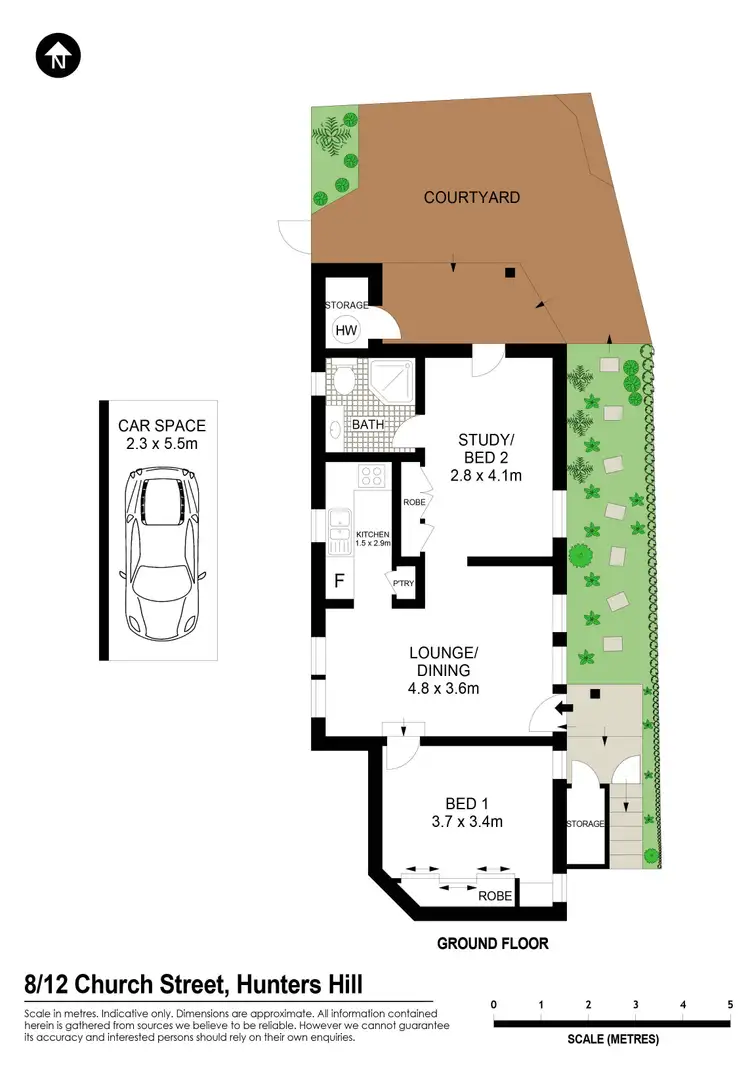 Floorplan of Homely apartment listing, 8/12 Church Street, Hunters Hill NSW 2110