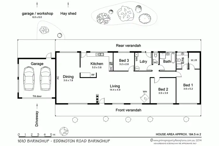 Floorplan of Homely house listing, 1610 Baringhup-Eddington Road, Baringhup VIC 3463