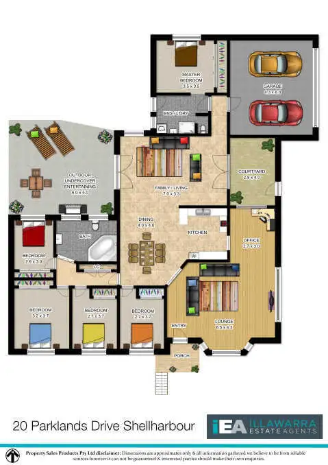 Floorplan of Homely house listing, 20 Parklands Drive, Shellharbour NSW 2529