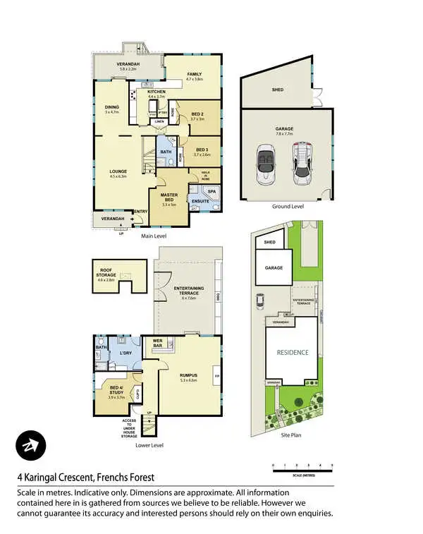 Floorplan of Homely house listing, 4 Karingal Crescent, Frenchs Forest NSW 2086