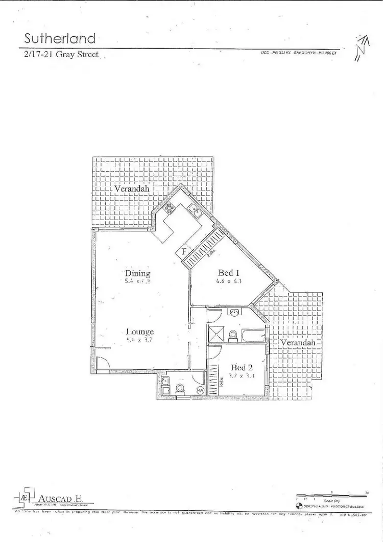 Floorplan of Homely unit listing, 2/17-21 Gray Street, Sutherland NSW 2232