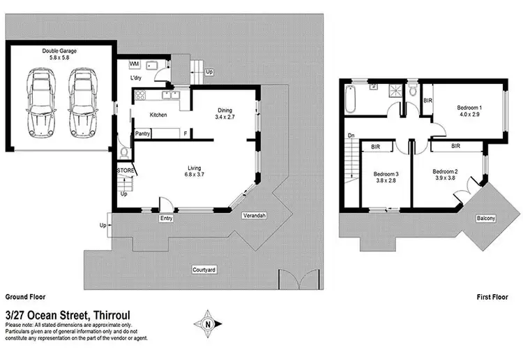 Floorplan of Homely townhouse listing, 3/27 Ocean Street, Thirroul NSW 2515