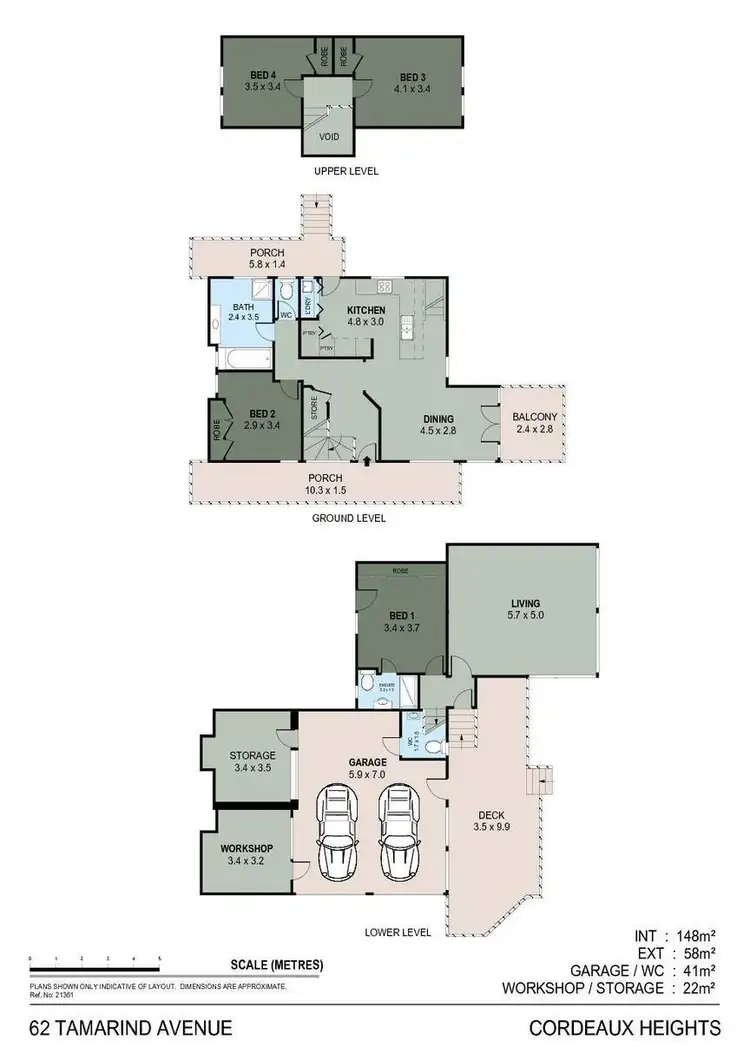 Floorplan of Homely house listing, 62 Tamarind Drive, Cordeaux Heights NSW 2526