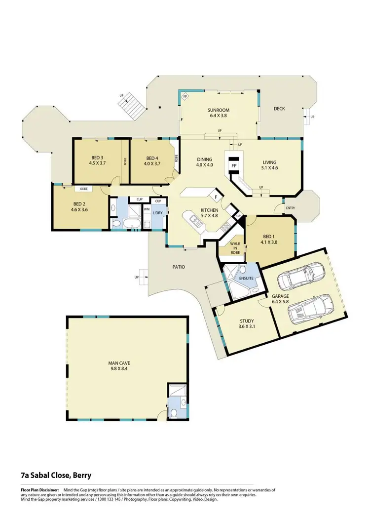 Floorplan of Homely house listing, 7A Sabal Close, Berry NSW 2535