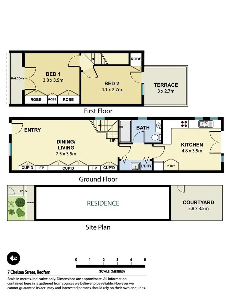 Floorplan of Homely house listing, 7 Chelsea Street, Redfern NSW 2016