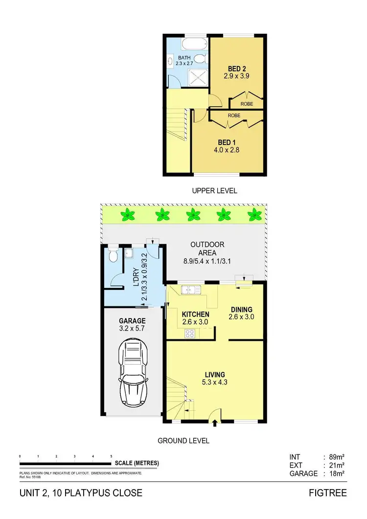 Floorplan of Homely townhouse listing, 2/10 Platypus Close, Figtree NSW 2525