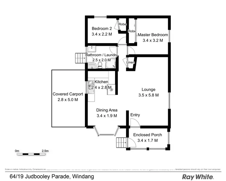 Floorplan of Homely unit listing, 64/19 Judbooley Parade, Windang NSW 2528