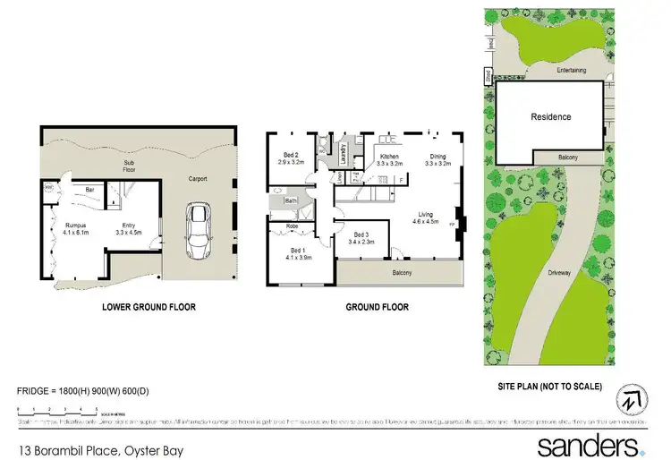 Floorplan of Homely house listing, 13 Borambil Place, Oyster Bay NSW 2225