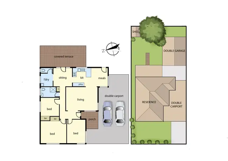 Floorplan of Homely house listing, 9 Carribean Drive, Keysborough VIC 3173