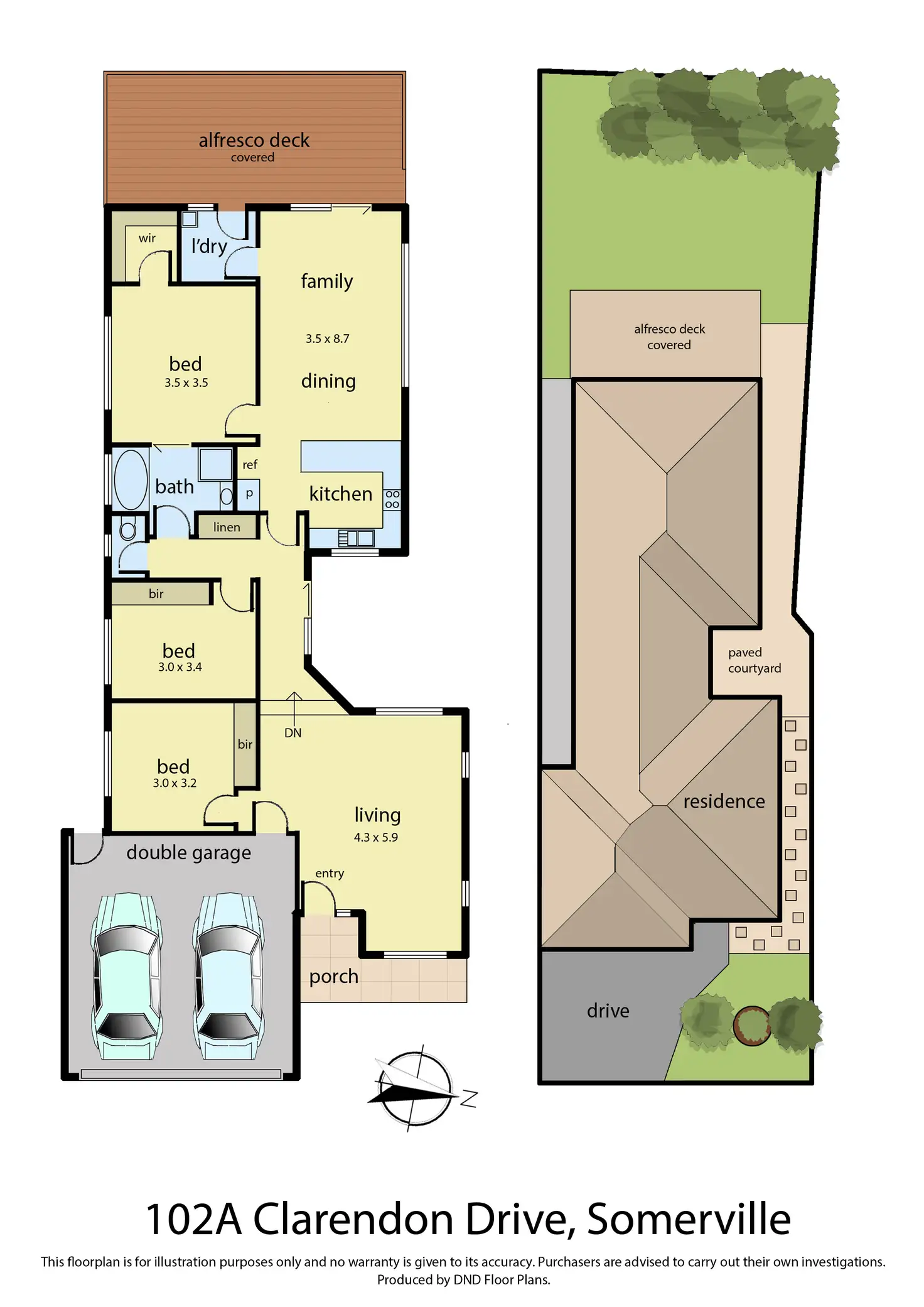 Floorplan of Homely house listing, 102A Clarendon Drive, Somerville VIC 3912