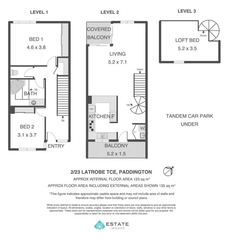 Floorplan of Homely townhouse listing, 2/23 Latrobe Terrace, Paddington QLD 4064