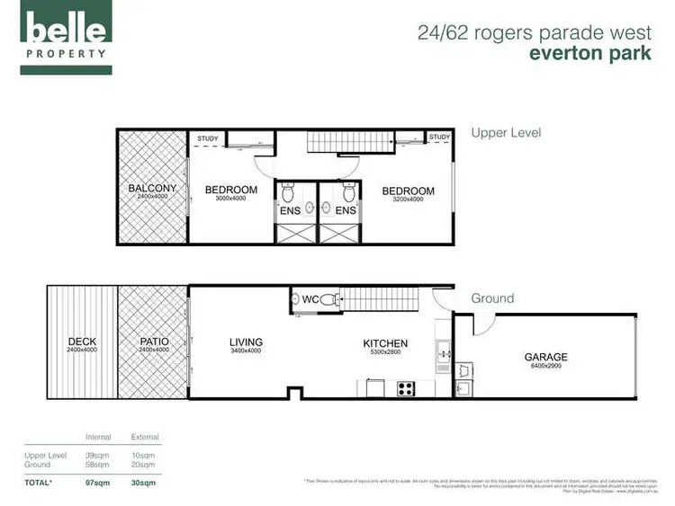Floorplan of Homely townhouse listing, Unit 24/62 Rogers Parade, Everton Park QLD 4053