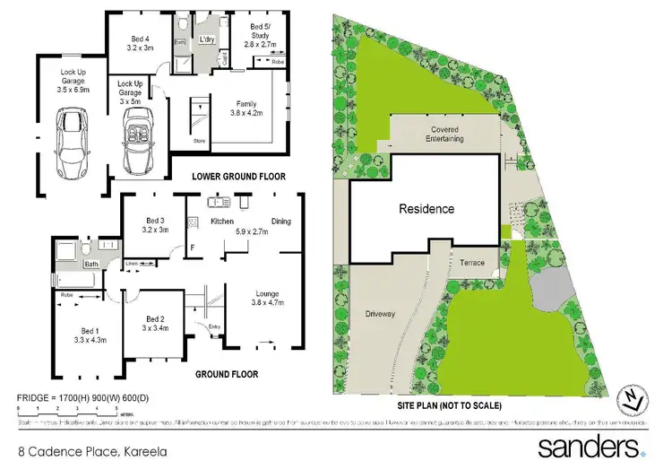 Floorplan of Homely house listing, 8 Cadence Place, Kareela NSW 2232