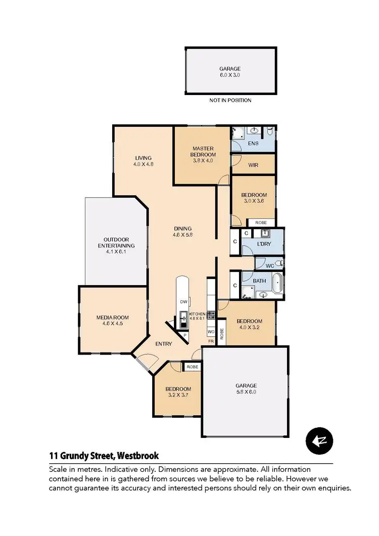 Floorplan of Homely house listing, 11 Grundy Street, Westbrook QLD 4350