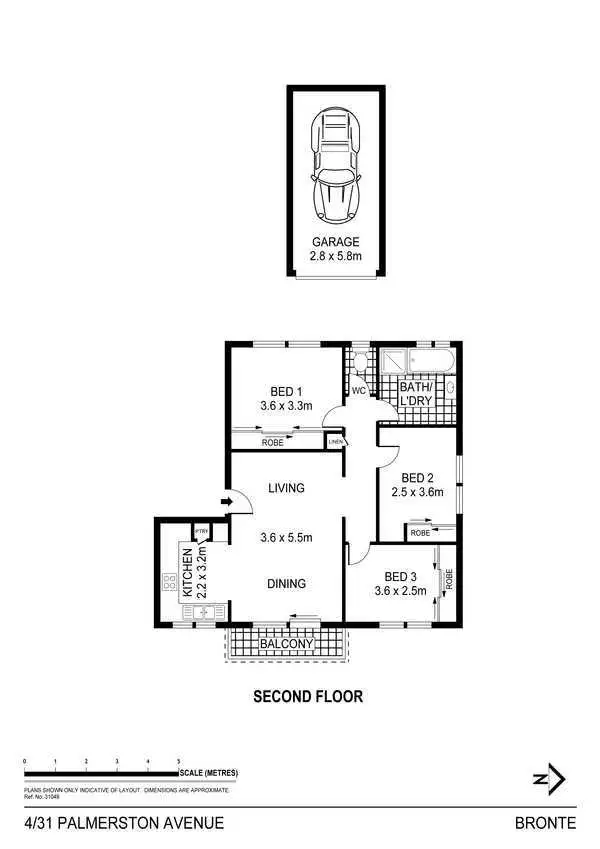 Floorplan of Homely apartment listing, 4/31 Palmerston Avenue, Bronte NSW 2024